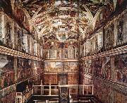 Michelangelo Buonarroti Interior of the Sistine Chapel Germany oil painting artist